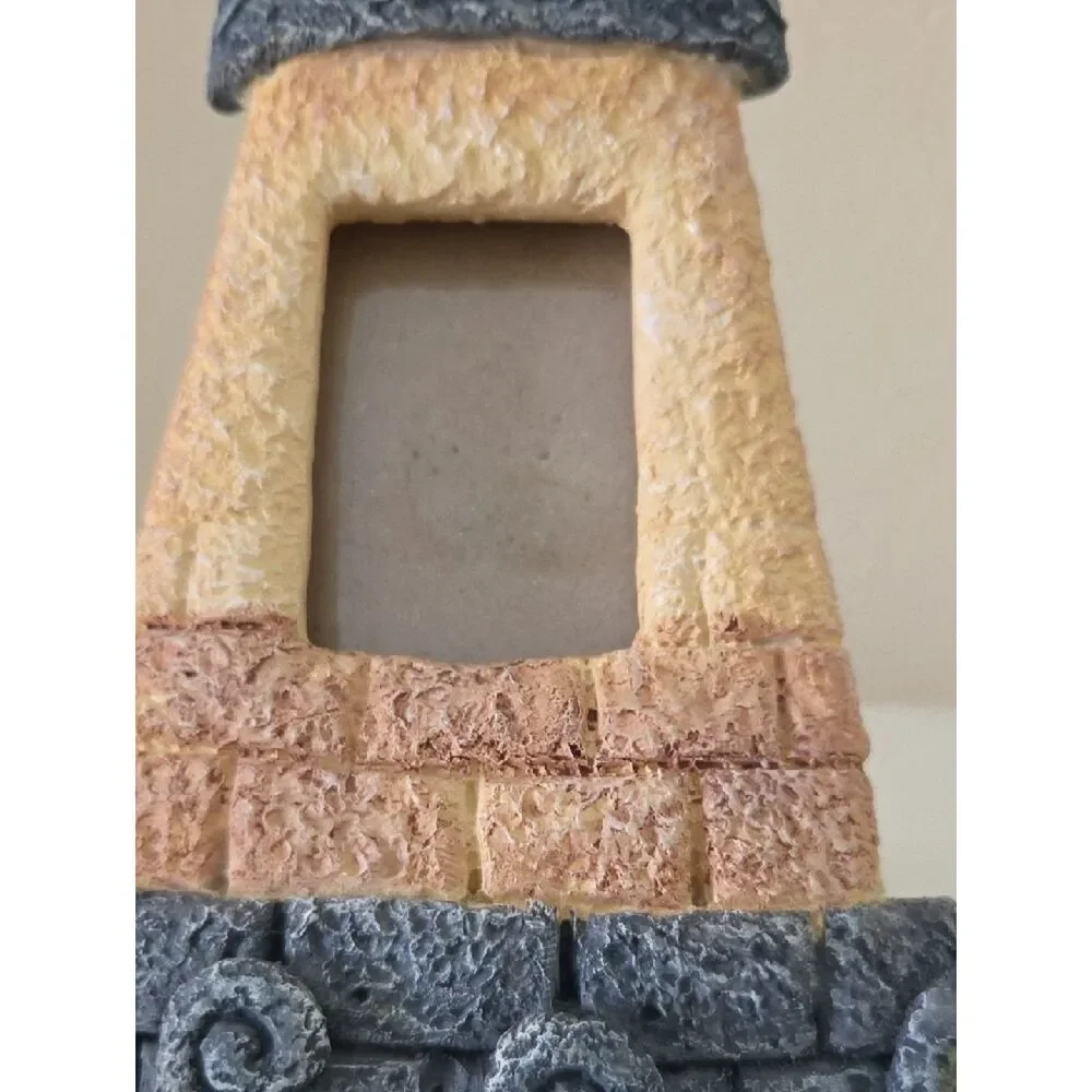 Decorative Yellow and Gray Lighthouse Photo Frame